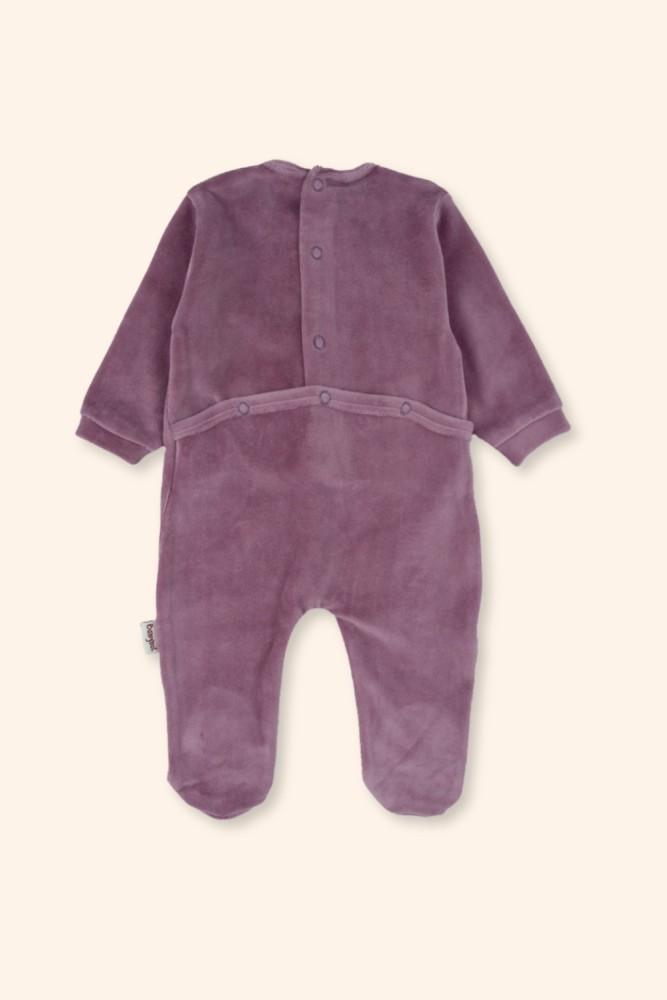 Babygrow Bebé Flores Beringela