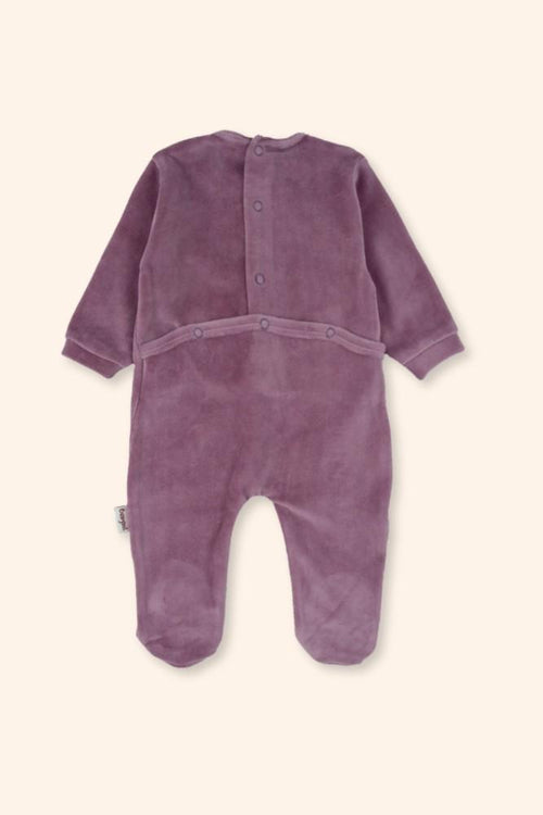 Babygrow Bebé Flores Beringela