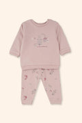 Conjunto Bebé Rosa com Estrelas