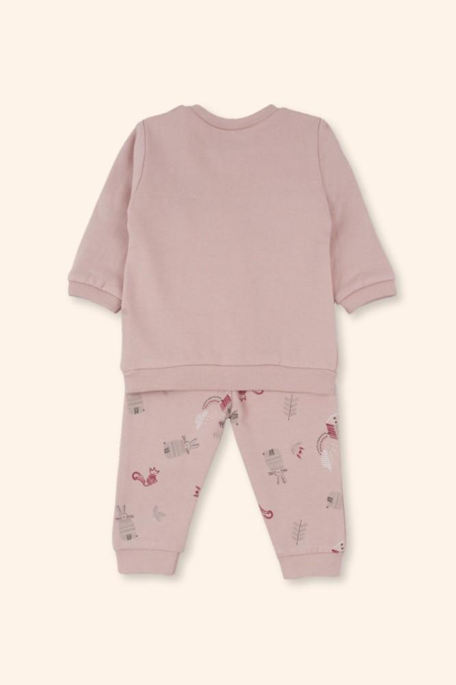 Conjunto Bebé Rosa com Estrelas