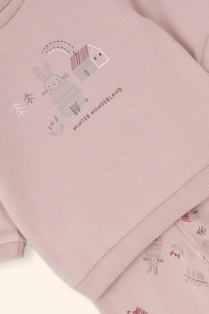 Conjunto Bebé Rosa com Estrelas