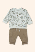 Conjunto Bebé Estampado Natureza