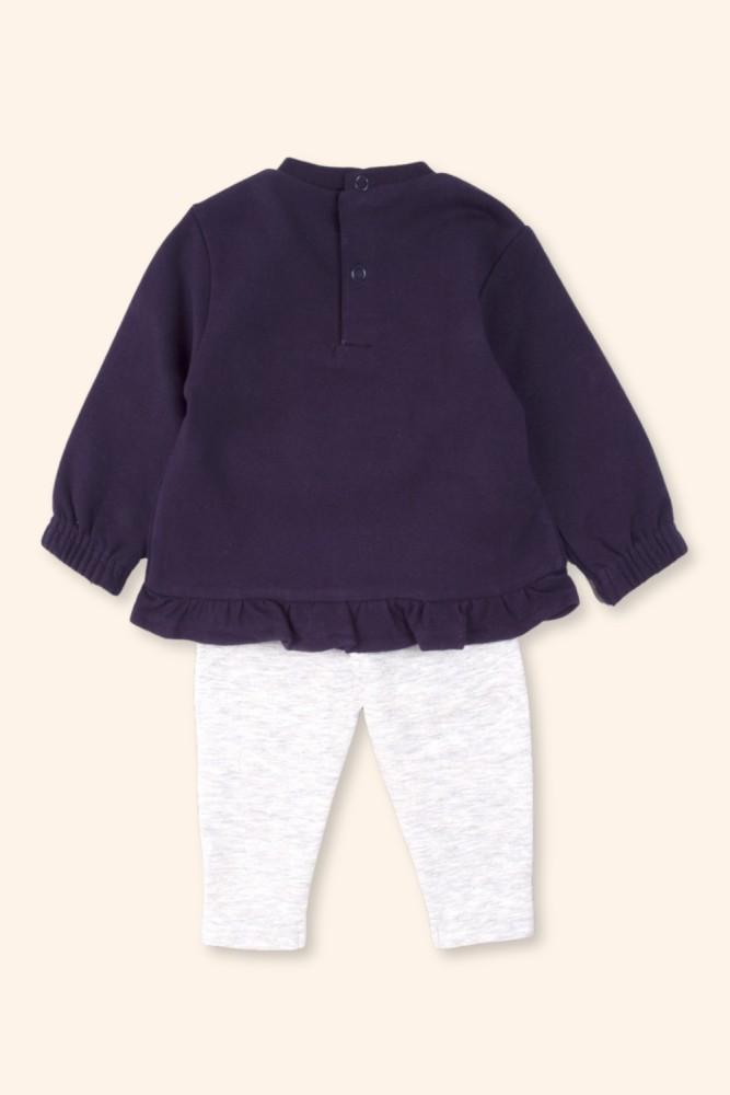Conjunto Menina Gatinha Azul-Marinho
