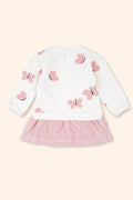 Conjunto Menina Cisnes Rosa