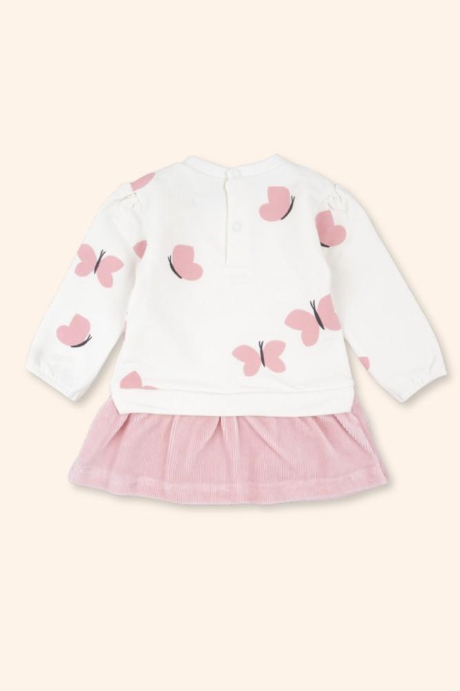 Conjunto Menina Cisnes Rosa