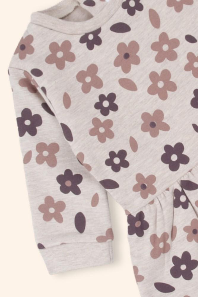 Vestido Menina Flores de Outono