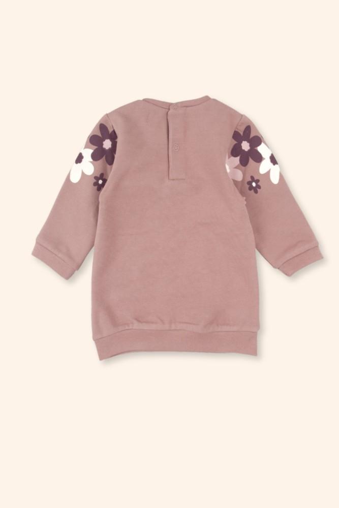 Vestido Menina Rosa com Flor