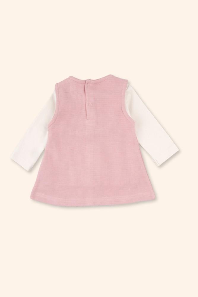 Conjunto Menina Vestido Rosa