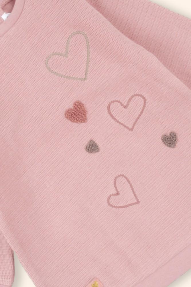 Vestido Menina Corações Rosa