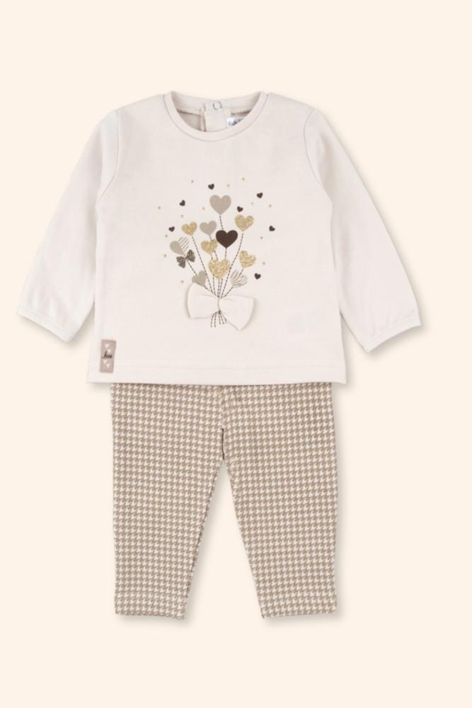 Conjunto Menina Natureza Bege