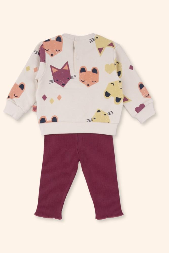 Conjunto Menina Corações Coloridos
