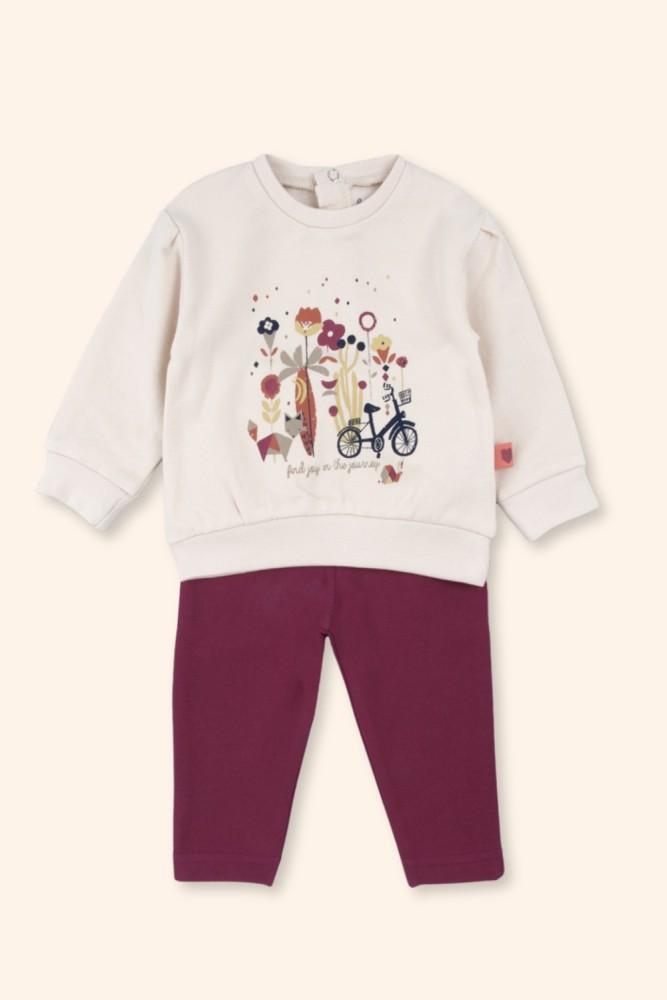 Conjunto Menina Jardim Colorido