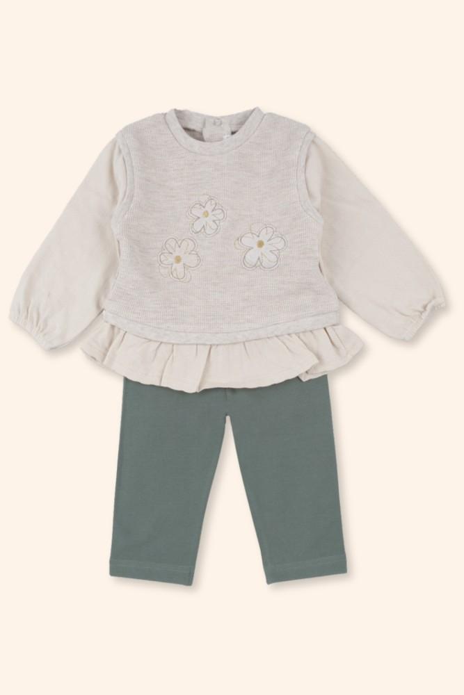 Conjunto Menina Blusa com Folho