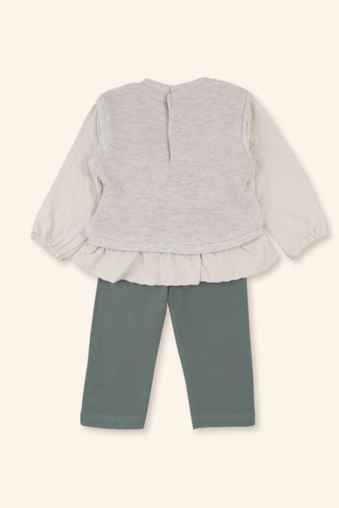 Conjunto Menina Blusa com Folho