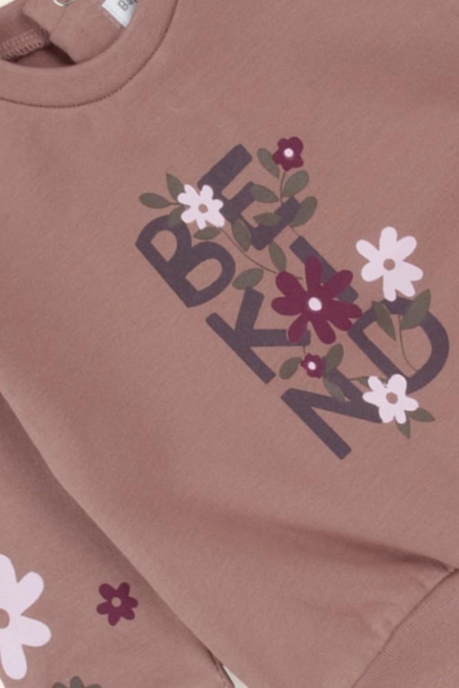Sweatshirt Menina Flores Rosa Velho