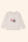 Camisola Menina Estrela Rosa