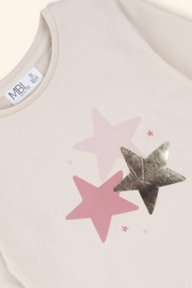Camisola Menina Estrela Rosa