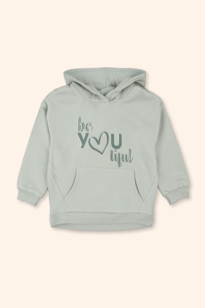 Sweatshirt Menina You Verde Água