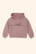Sweatshirt Menina Rosa com Capuz