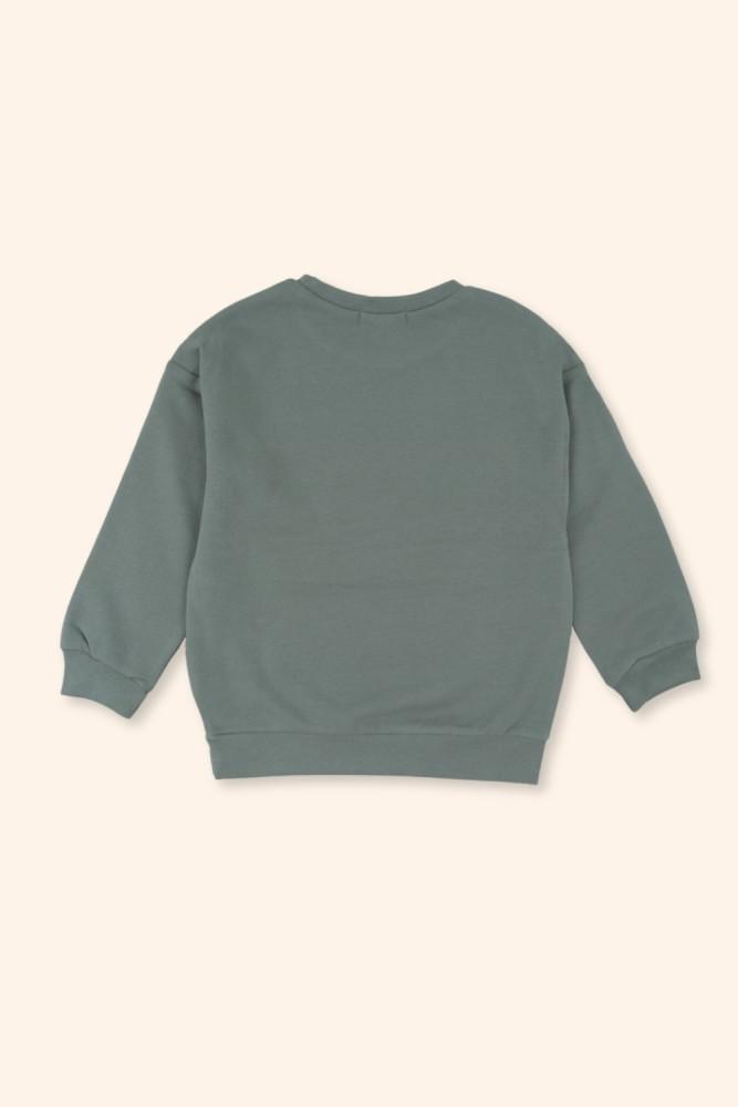Sweatshirt Menina Corações Verde