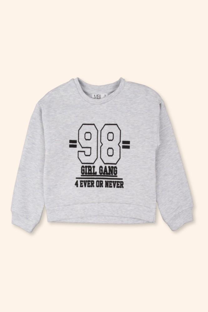 Sweatshirt Menina 98 Cinzenta