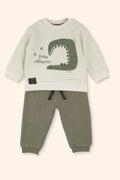 Conjunto Menino Dinossauro Caqui