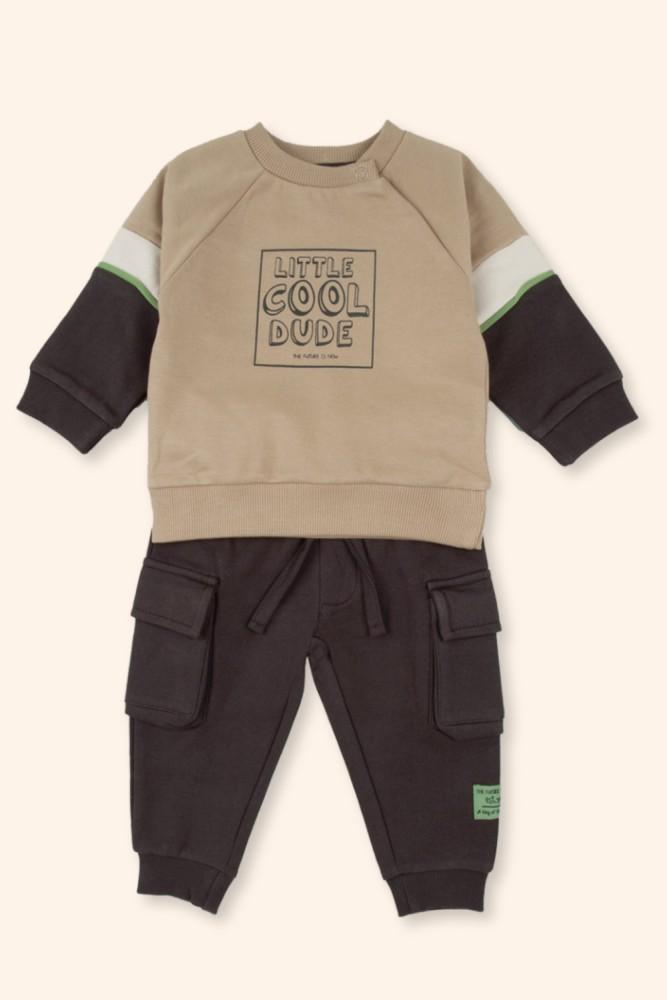 Conjunto Menino Adventure Bege