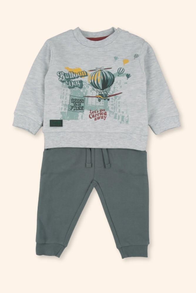 Conjunto Menino Adventure Cinzento