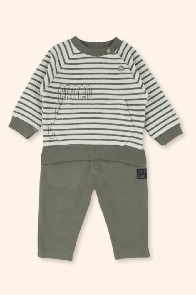 Conjunto Menino Riscas Caqui