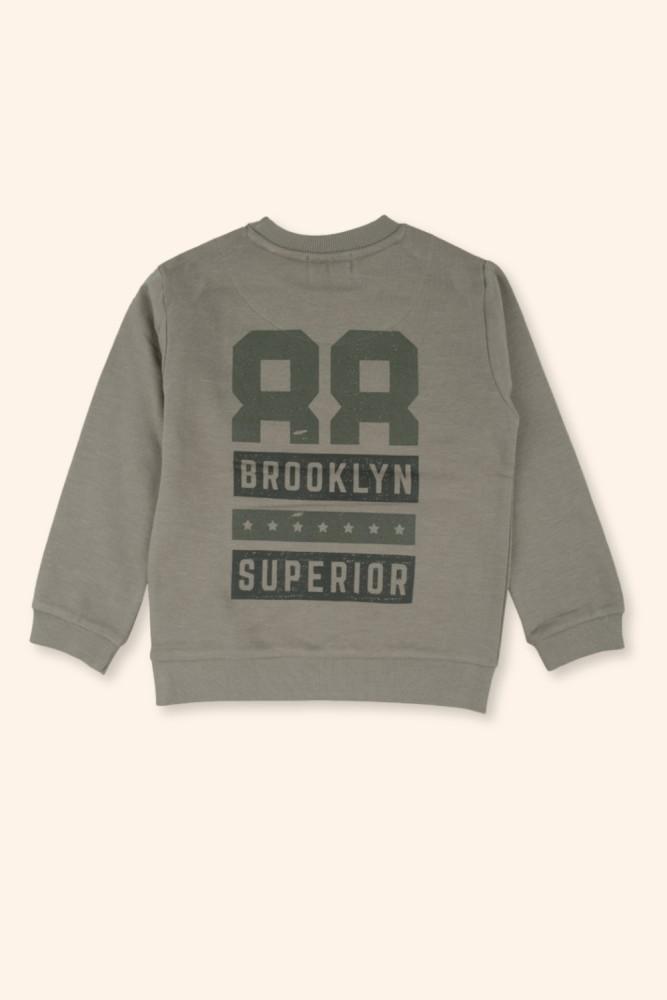 Sweatshirt Menino Superior Caqui