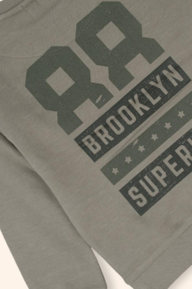 Sweatshirt Menino Superior Caqui