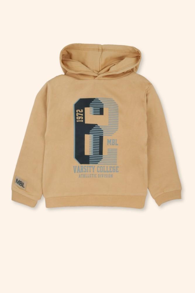 Sweatshirt Menino Número 6 Mostarda