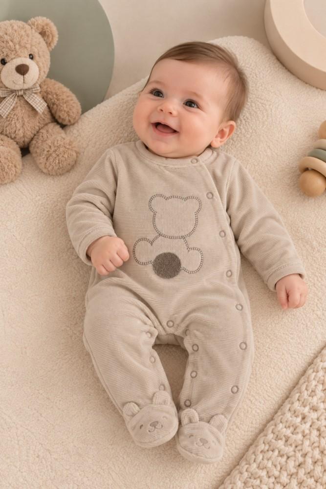 Babygrow Bebé Ursinho Bege