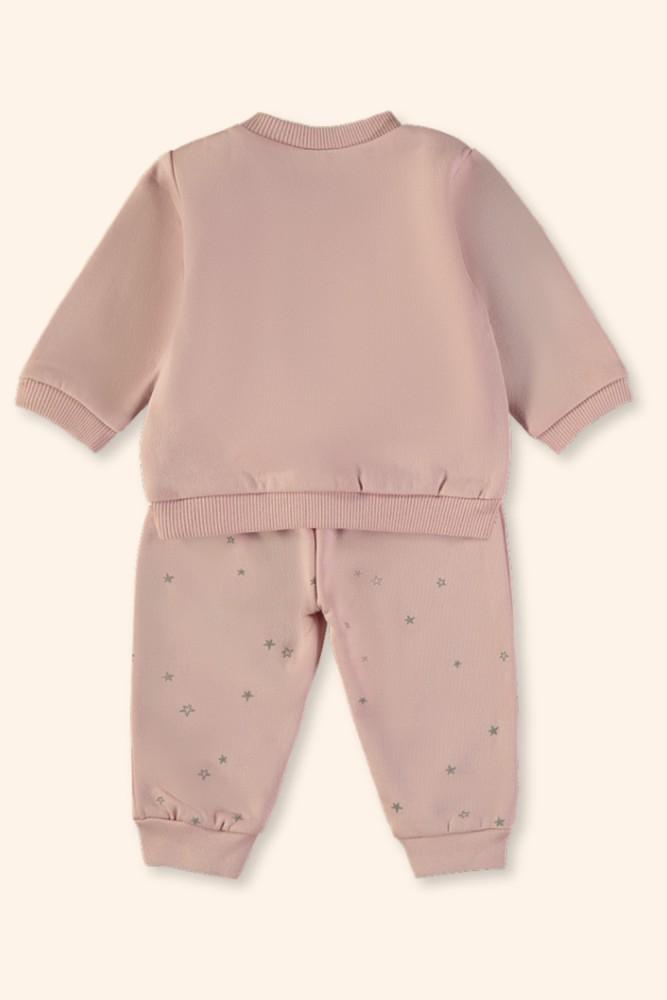 Conjunto Bebé Menina Rosa Suave