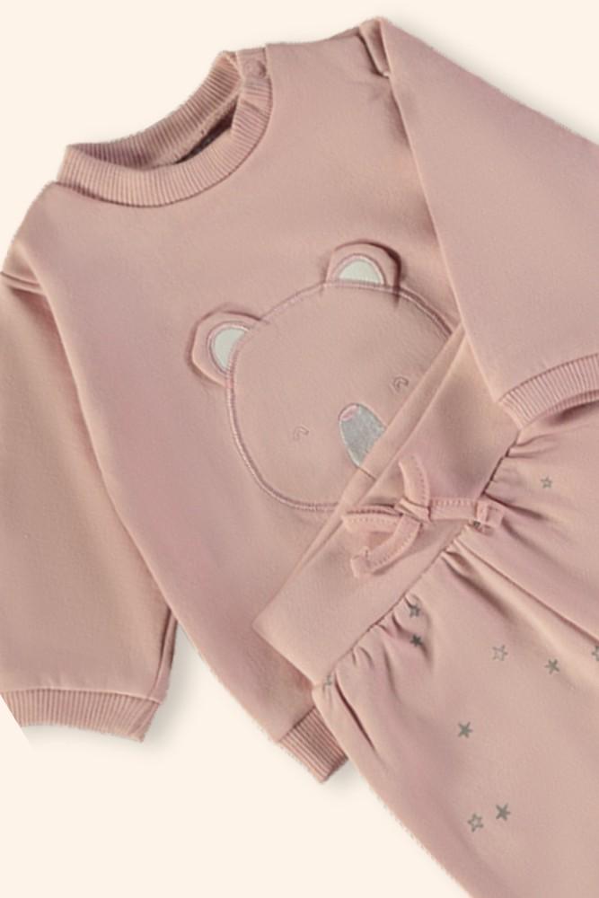 Conjunto Bebé Menina Rosa Suave