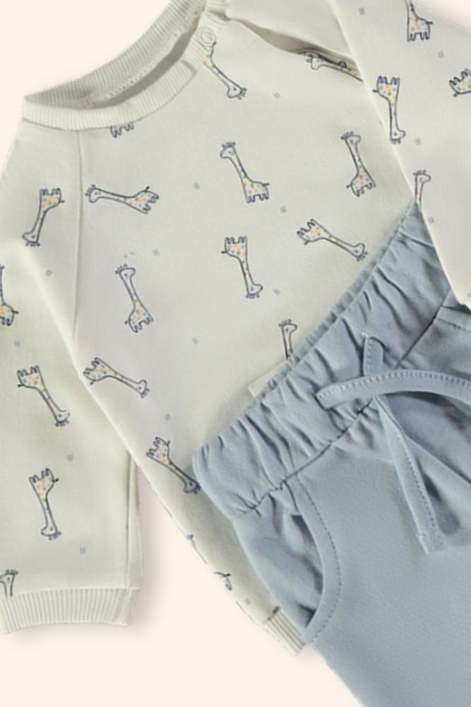Conjunto Bebé menino Girafas