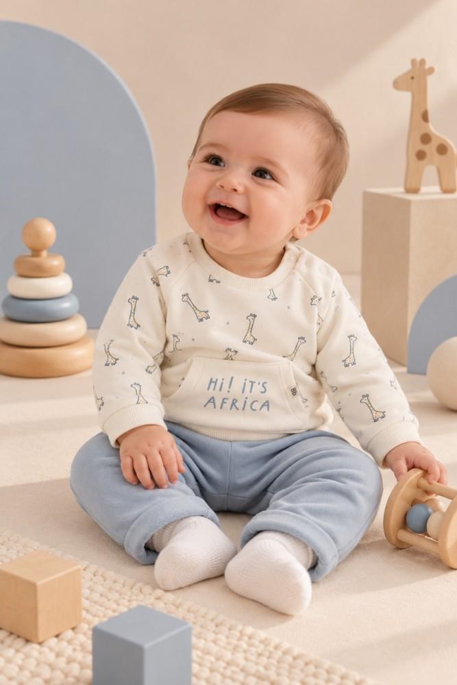 Conjunto Bebé menino Girafas