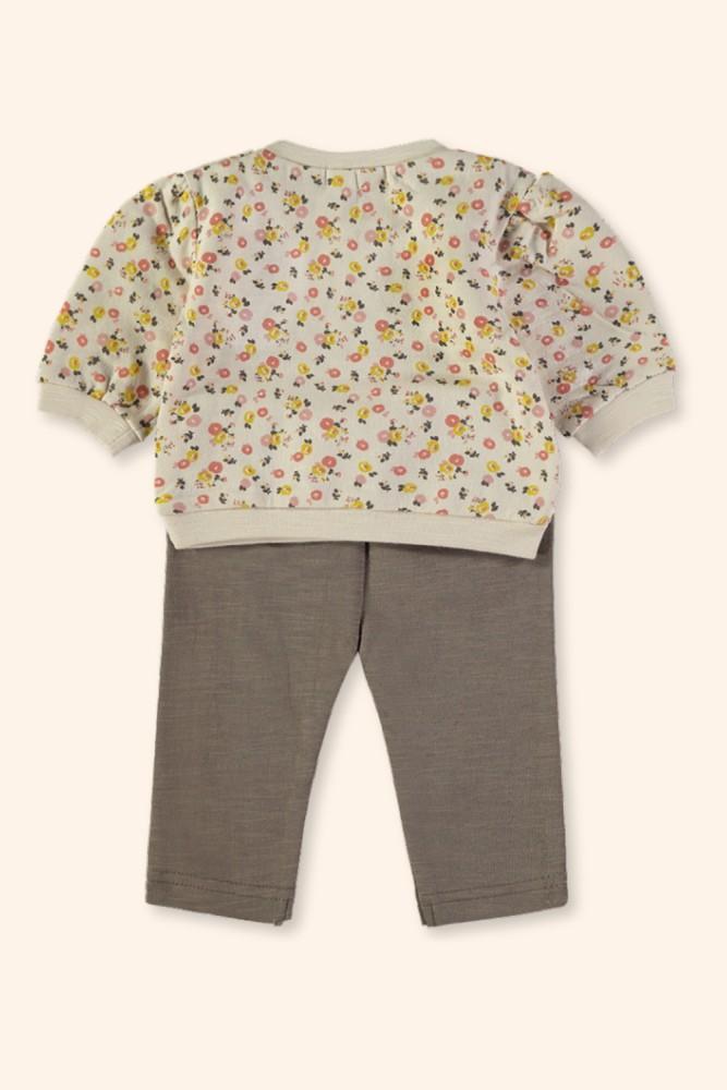 Conjunto Bebé Menina Flores de Outono