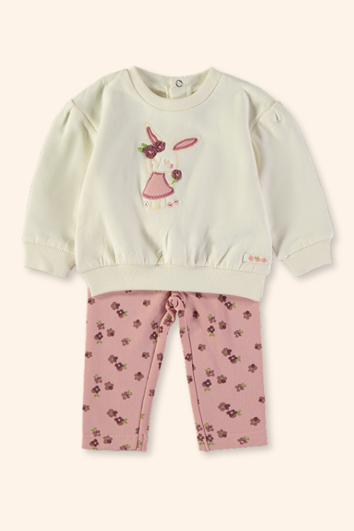Conjunto Menina Coelhinha Rosa