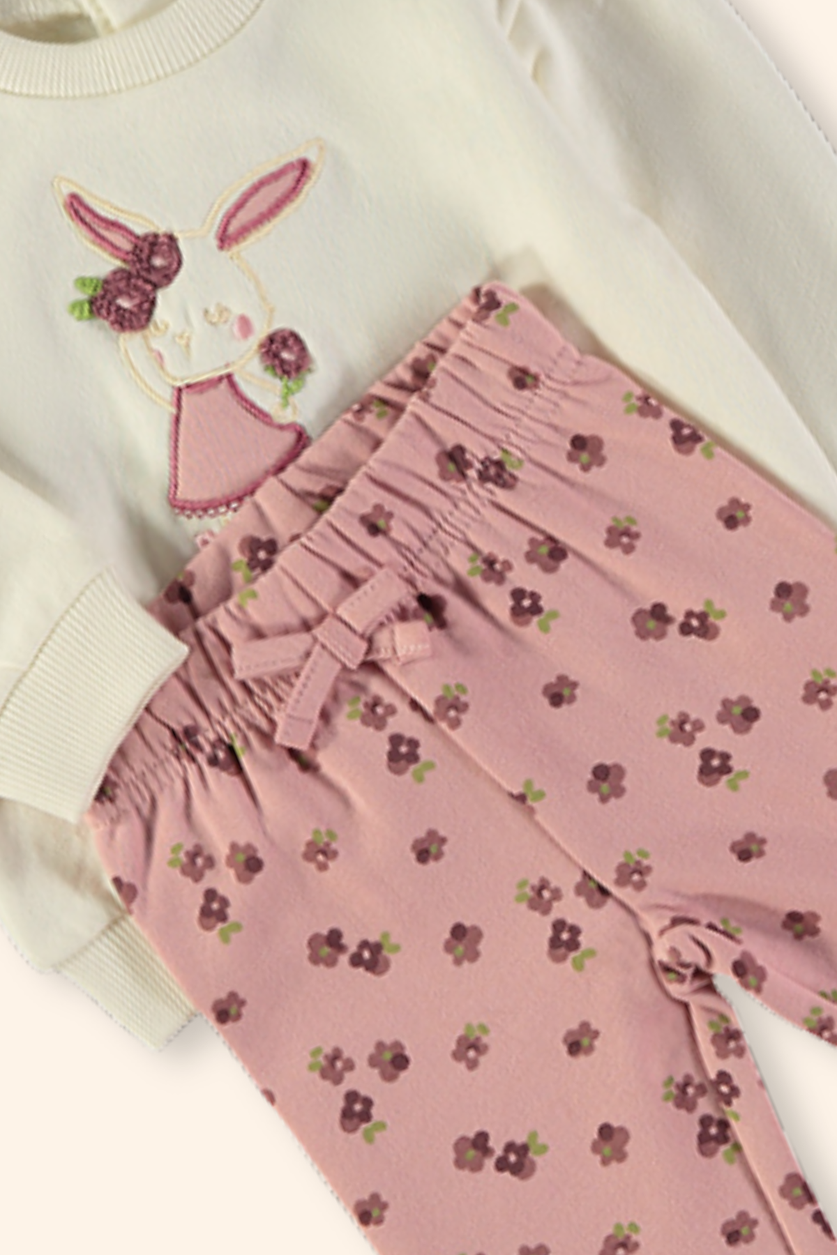 Conjunto Menina Coelhinha Rosa