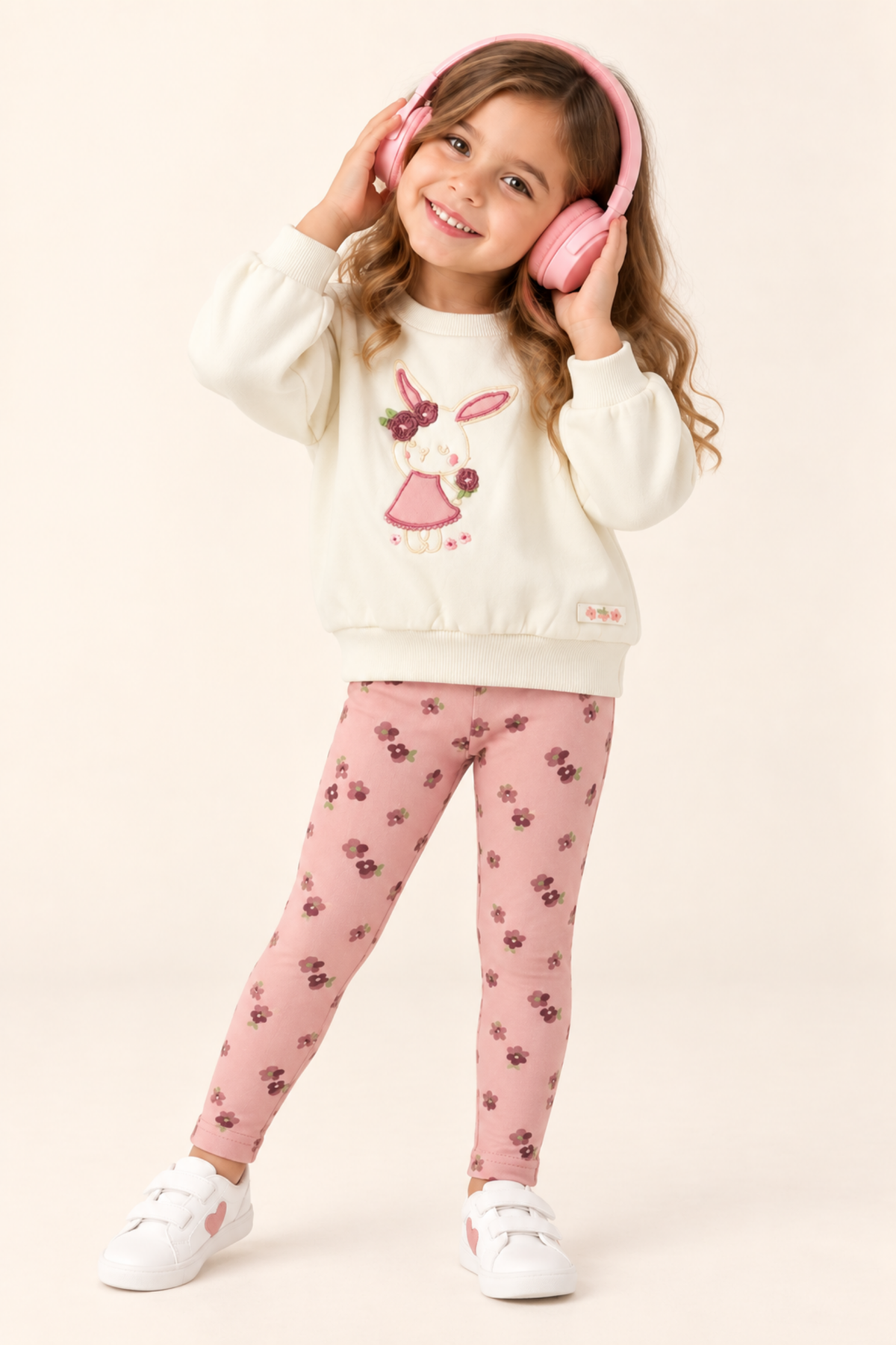 Conjunto Menina Coelhinha Rosa