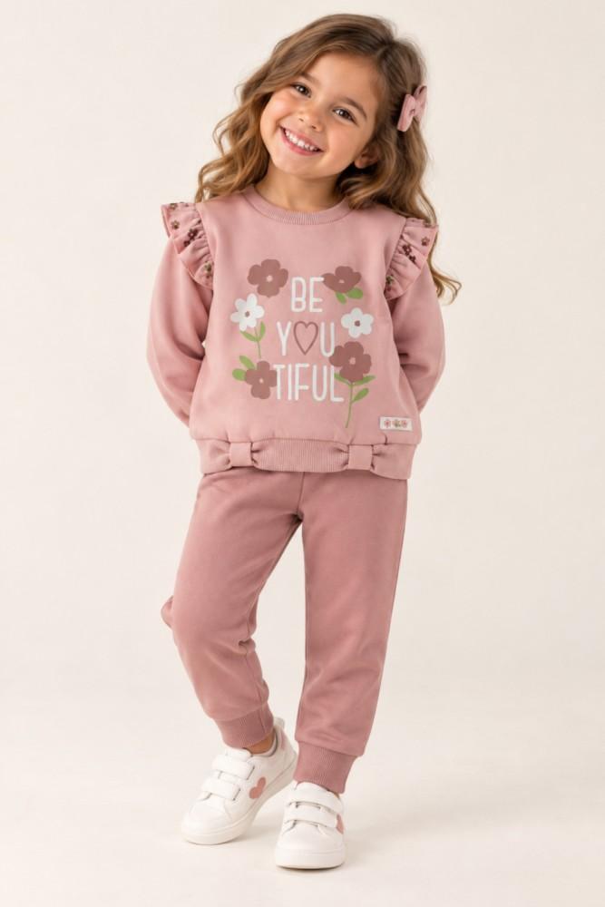 Conjunto Menina Flores
