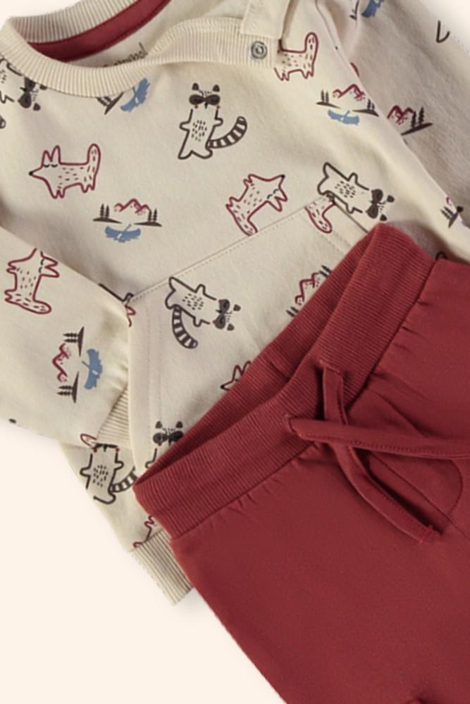Conjunto Menino Cargo Granate
