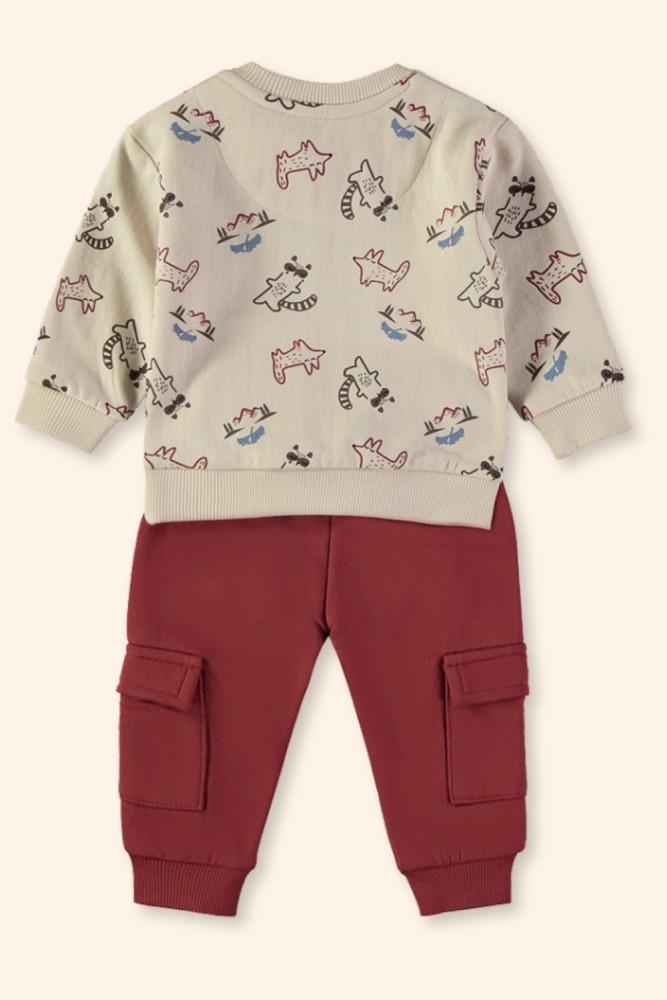 Conjunto Menino Cargo Granate