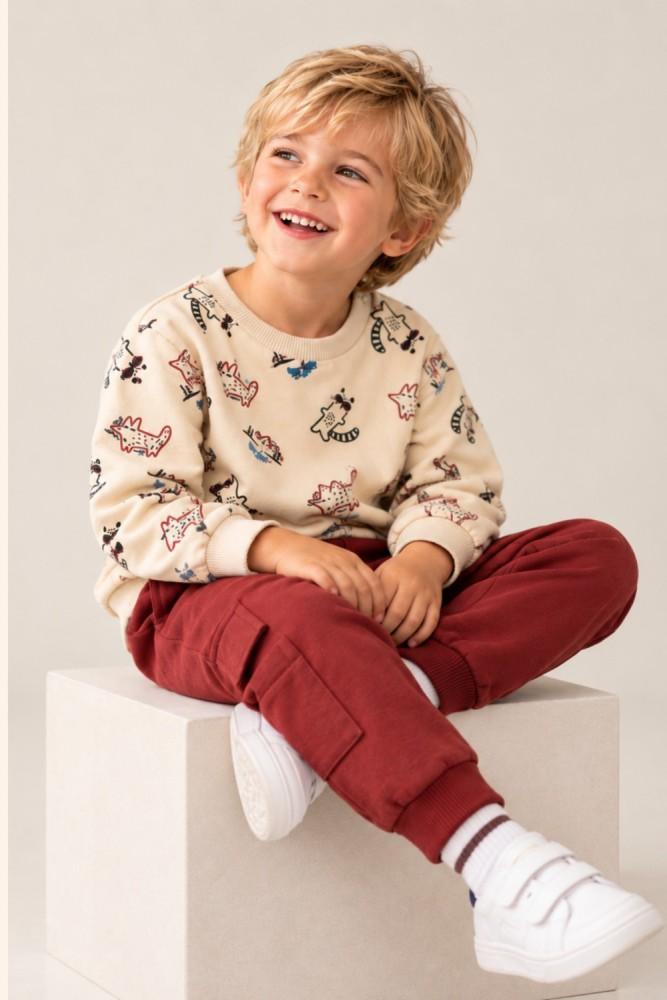 Conjunto Menino Cargo Granate