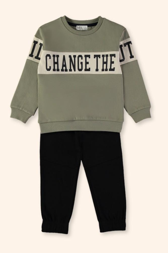 Conjunto Menino Urban Caqui