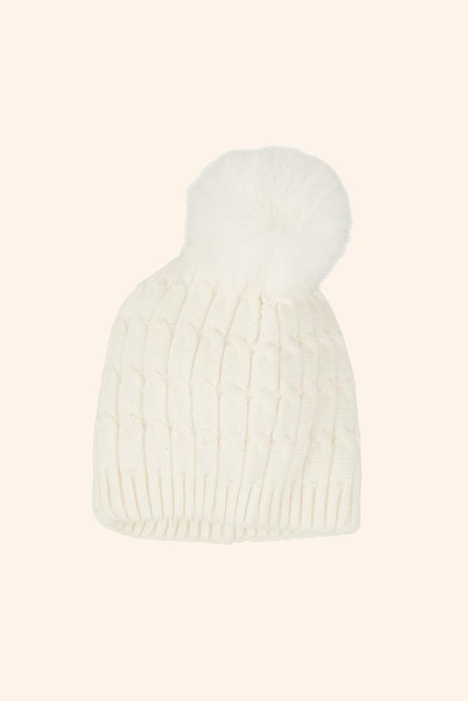 Caixa Presente Manta Gorro Branco